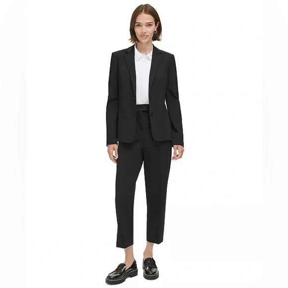 Calvin Klein Black Two-Button Blazer Size 8 - Picture 4 of 14